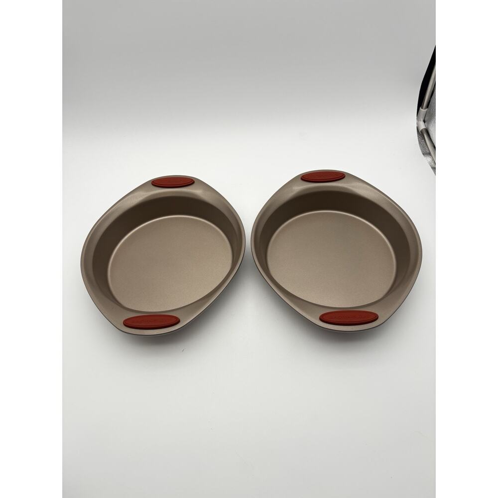 Rachael Ray Cucina Nonstick 9” Baking Cake Pans w/Grips Set of 2